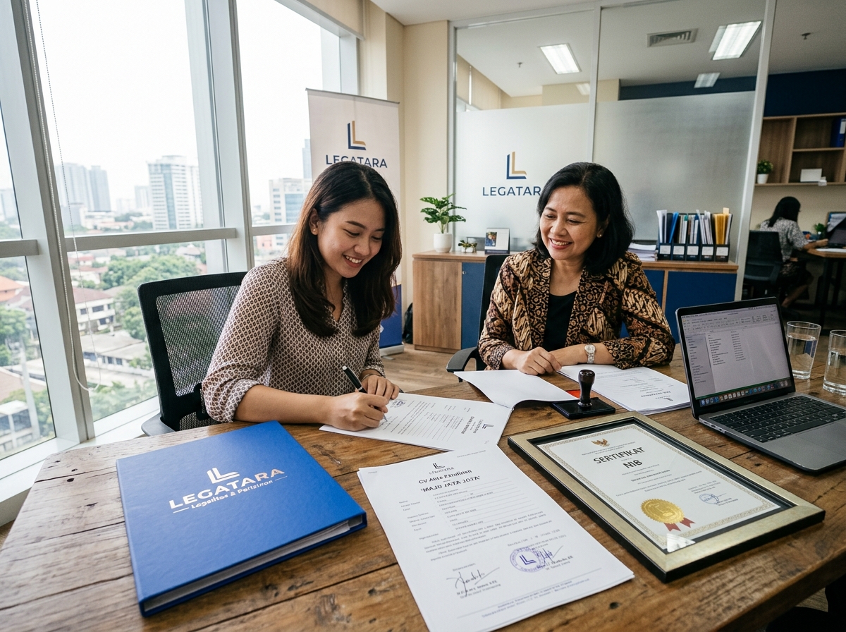 Momen konsultasi Pendirian CV di kantor Legatara